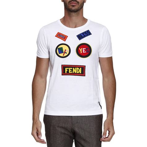 fendi t shirt men sale|men's fendi t shirt.